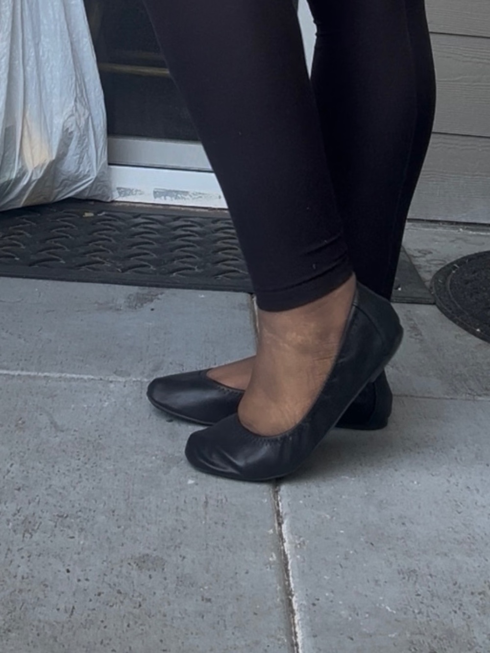 Black ballet flats. Woman’s size 9 used